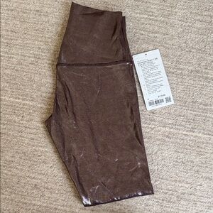 lululemon athletica Shimmery Brown High-Rise Align HR Pants